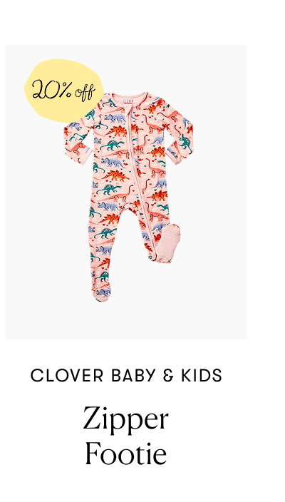 Clover Baby & Kids: Zipper Footie - 20% off