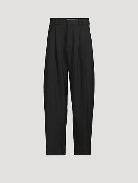 Line Double Pleat Volume Pants