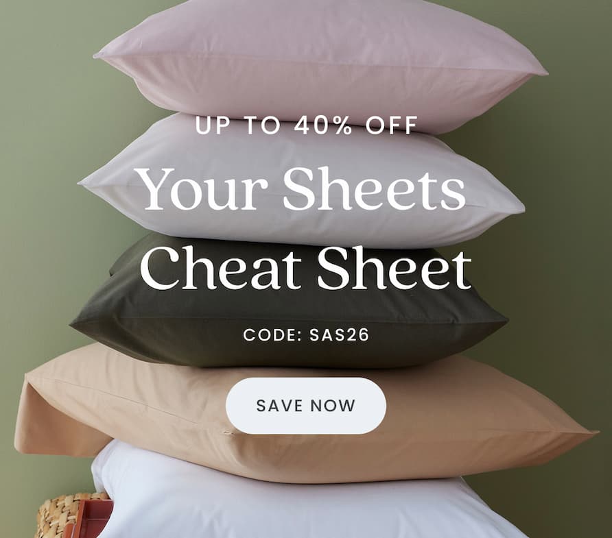 Up to 40% Off Sheets & More