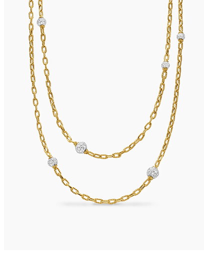 DY Madison® Pavé Bead Station Necklace