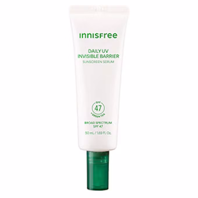 Daily UV Invisible Barrier Sunscreen Serum Broad Spectrum with Green Tea