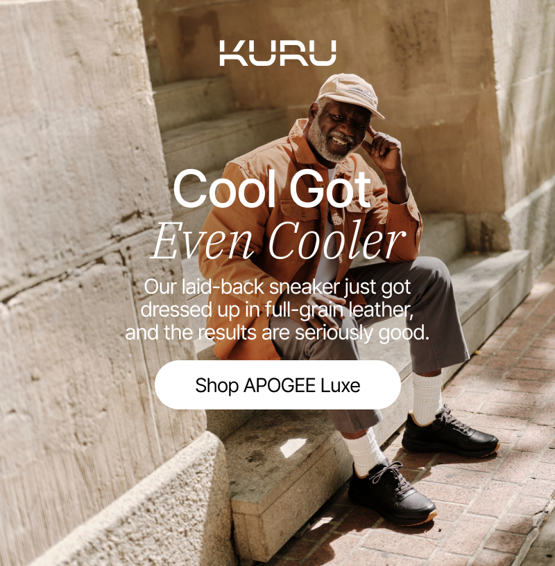 APOGEE Luxe - Our laid-back sneaker just got dressed up.