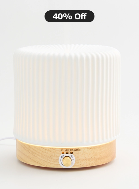 Striped  Electric Diffuser White