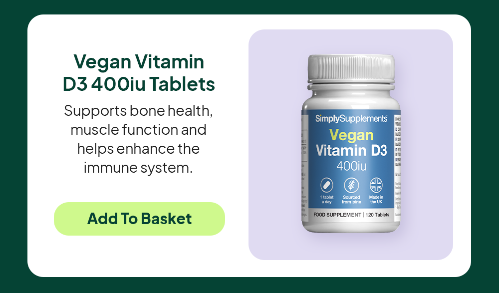 Vegan Vitamin D3 400iu Tablets