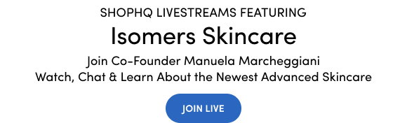 Tune in Live at 2pm ET Join Co-Founder Manuela Marcheggiani – Watch, Chat & Shop New Anti-Aging Skincare