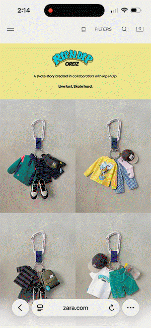 ripndip x zara kids