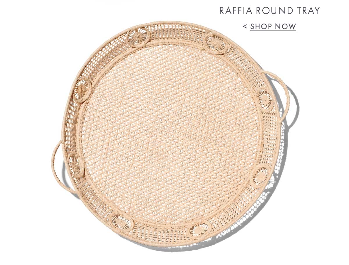 Raffia Round Tray