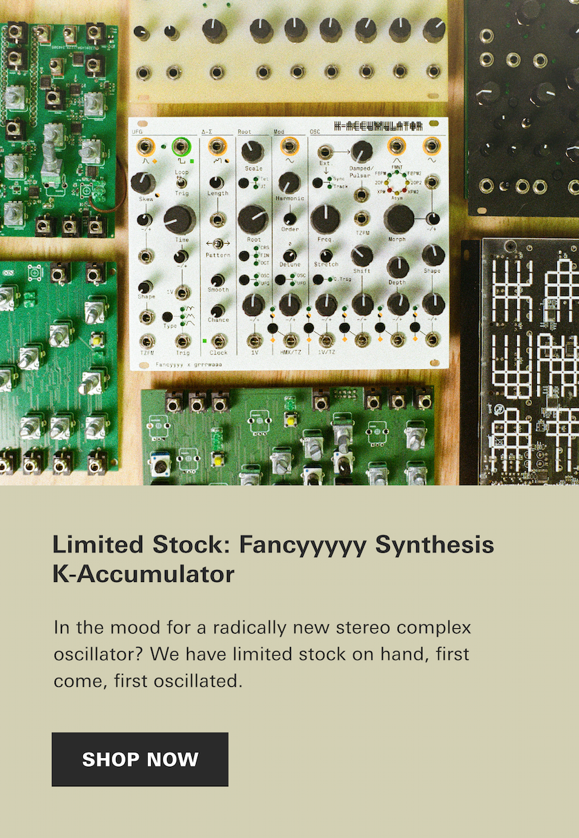 Fancyyyy Synthesis K-Accumulator limited stock on hand! Reserve yours now