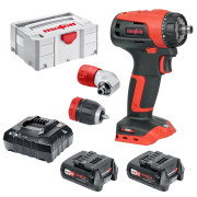 Mafell A12 12V Drill Driver, 10mm Keyless Chuck, Right Angle Attachment, 2 x 4Ah Li-HD CAS Batteries