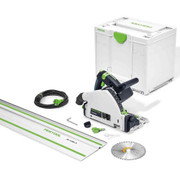 Festool TS 55 FEBQ-Plus-FS Electric Plunge Cut Saw with Case & Guide Rail