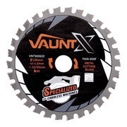 Vaunt X 136mm x 20mm 30T TCT Circular Thin Kerf Saw Blade for Metal Cutting with 10mm Reduction Ring