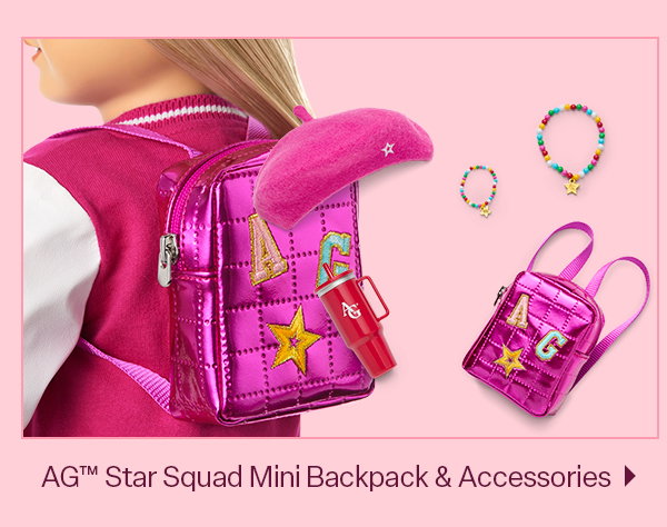 AG star squad mini backpack & accessories