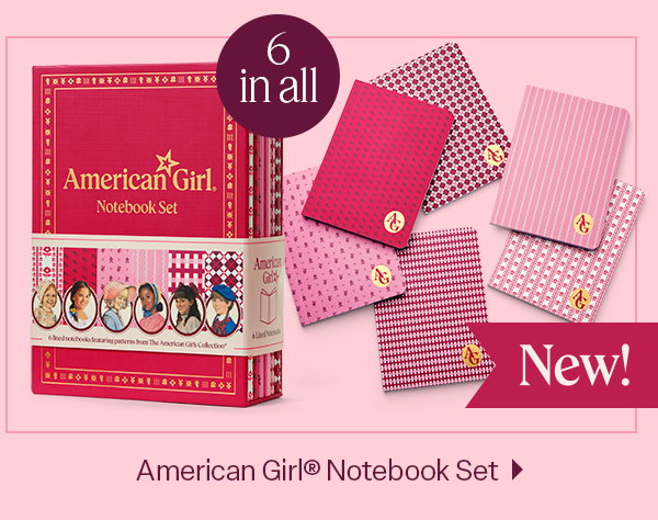 american girl notebook set