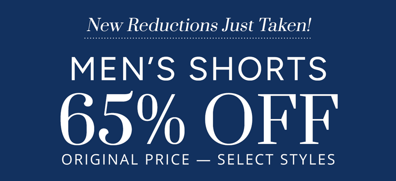 65% Off Men's Shorts: New Reductions Taken This Week!