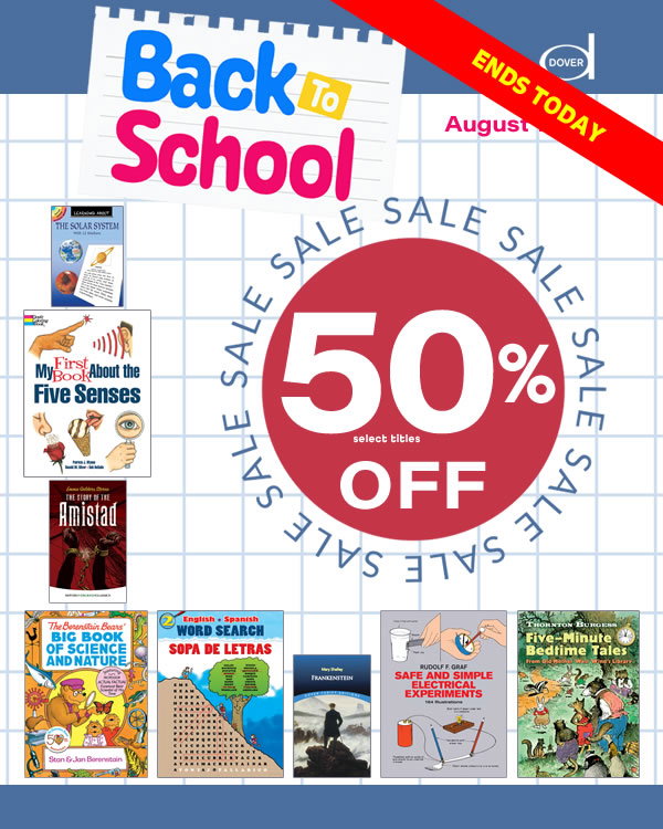 Back to School Sale: 50% off Educational Titles and Literature