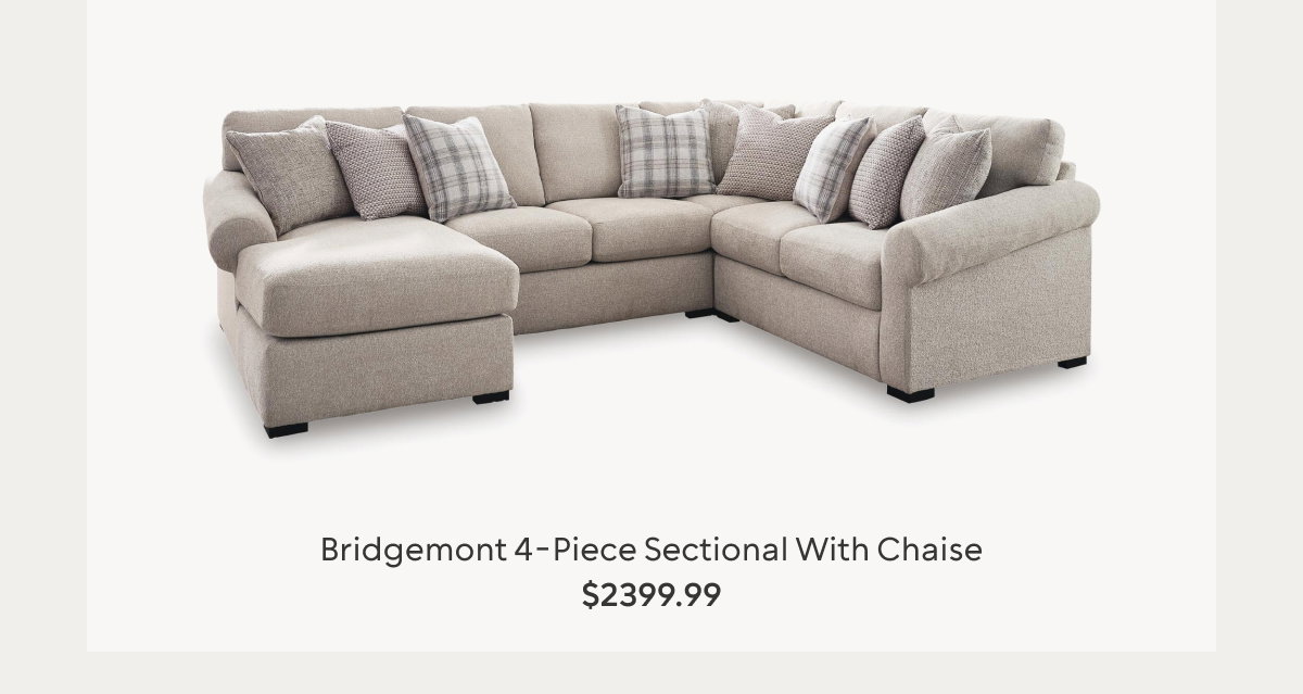 Bridgemont 4-Piece Sectional with Chaise