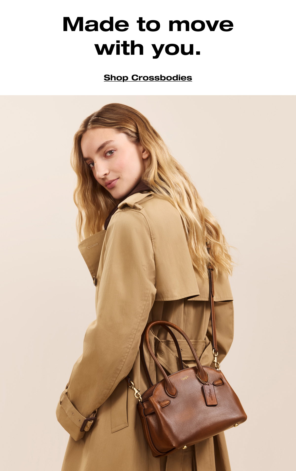 Made to move with you. Shop Crossbodies