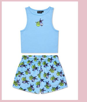 Shrek and Donkey Tank Top and Shorts Set - Shrek