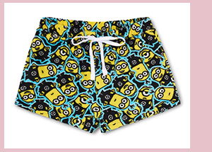 Minions Plush Lounge Shorts