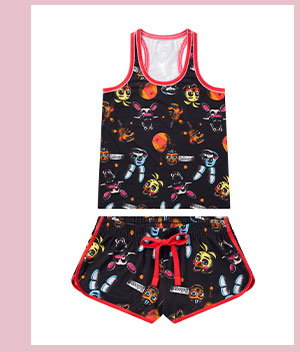 Five Nights at Freddy's Tank Top and Shorts Set