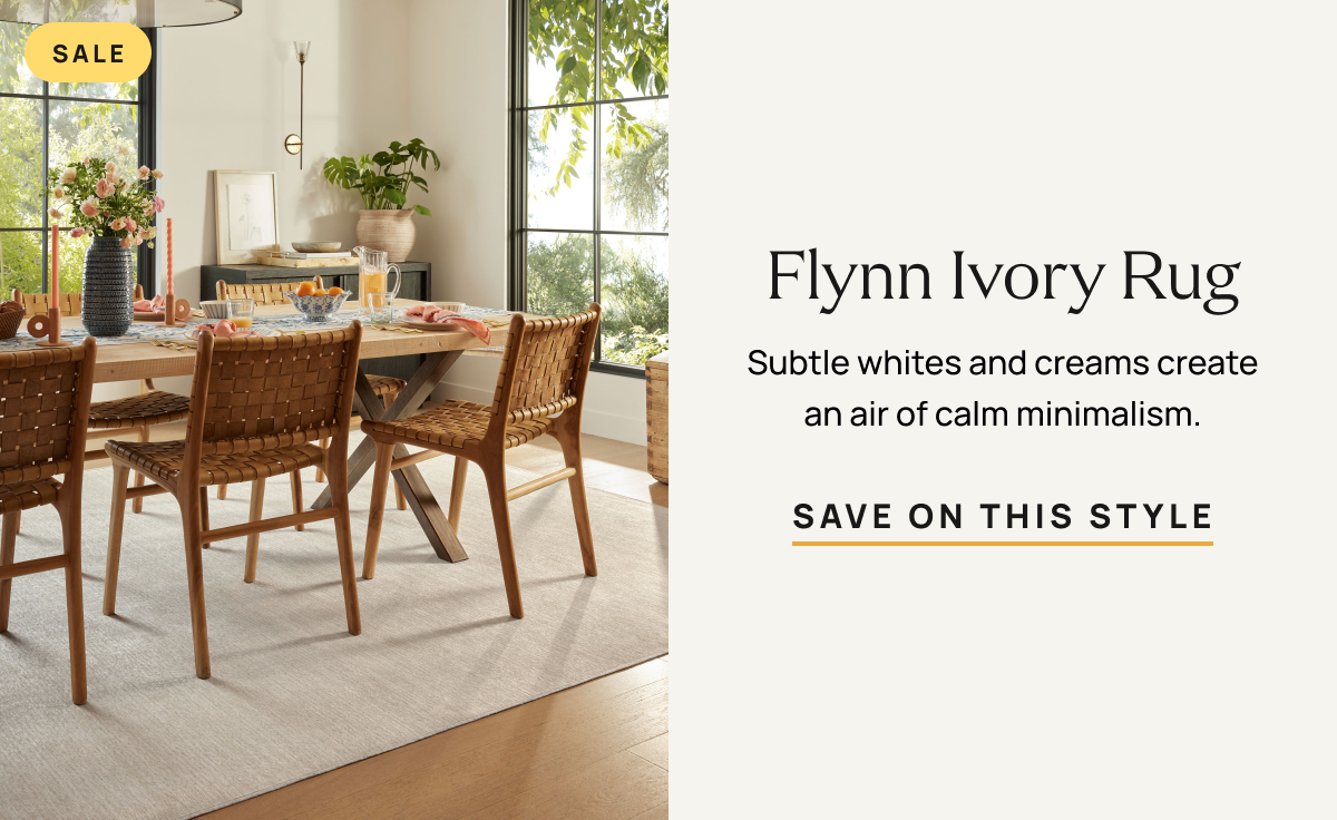 Flynn Ivory Rug | Save On This Style 