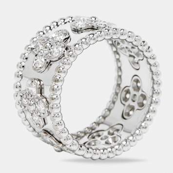Perlée Clover Diamond 18k Whi