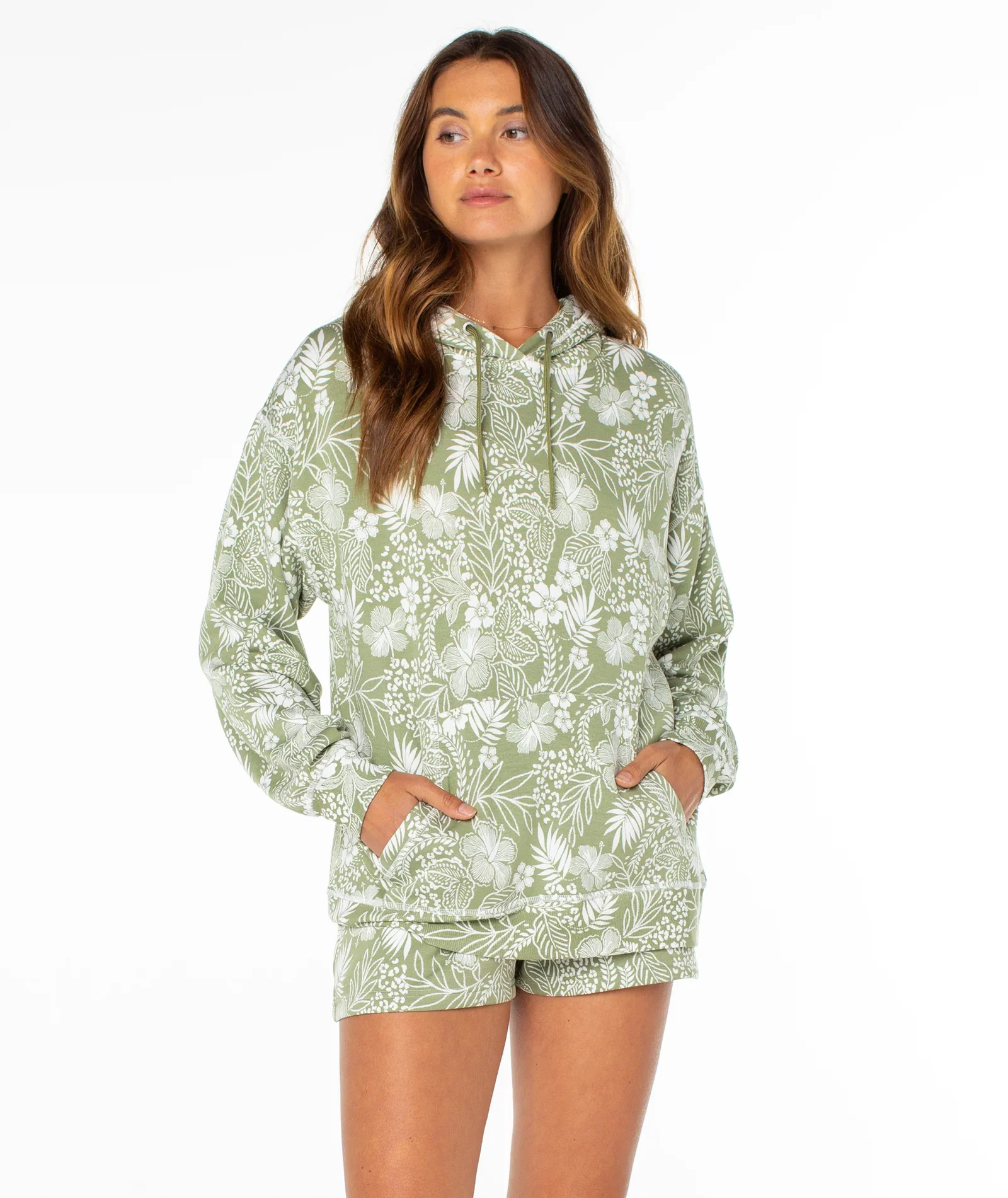 Image of Surfing By Moonlight Printed Hoodie