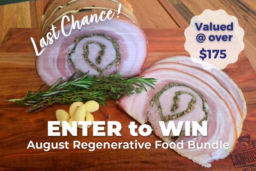 Last chance to win August Regenerative Food Giveaway valued at over $175.00