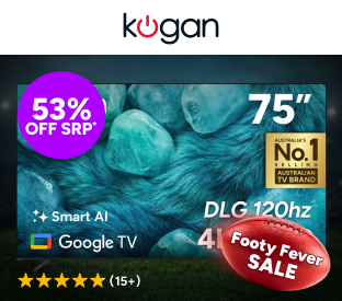 Kogan 75" QLED 4K Smart AI Google TV Product Image