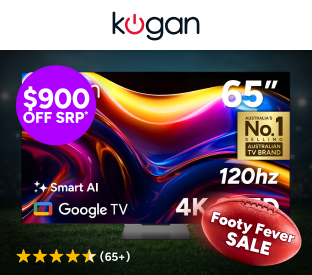 Kogan Signature 65" OLED 4K 120Hz Smart AI Google TV Product Image