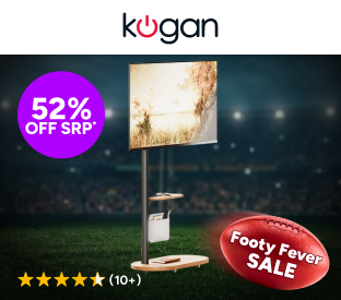 Kogan Portable TV Display Stand with Shelf for 17" - 43" TVs Product Image