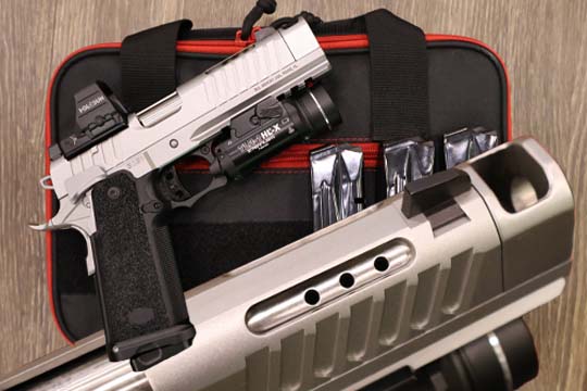 BUL Armory SAS II (SAS2) Tac Comp Silver Finish LTS V6 Ported 5" Bbl 9mm