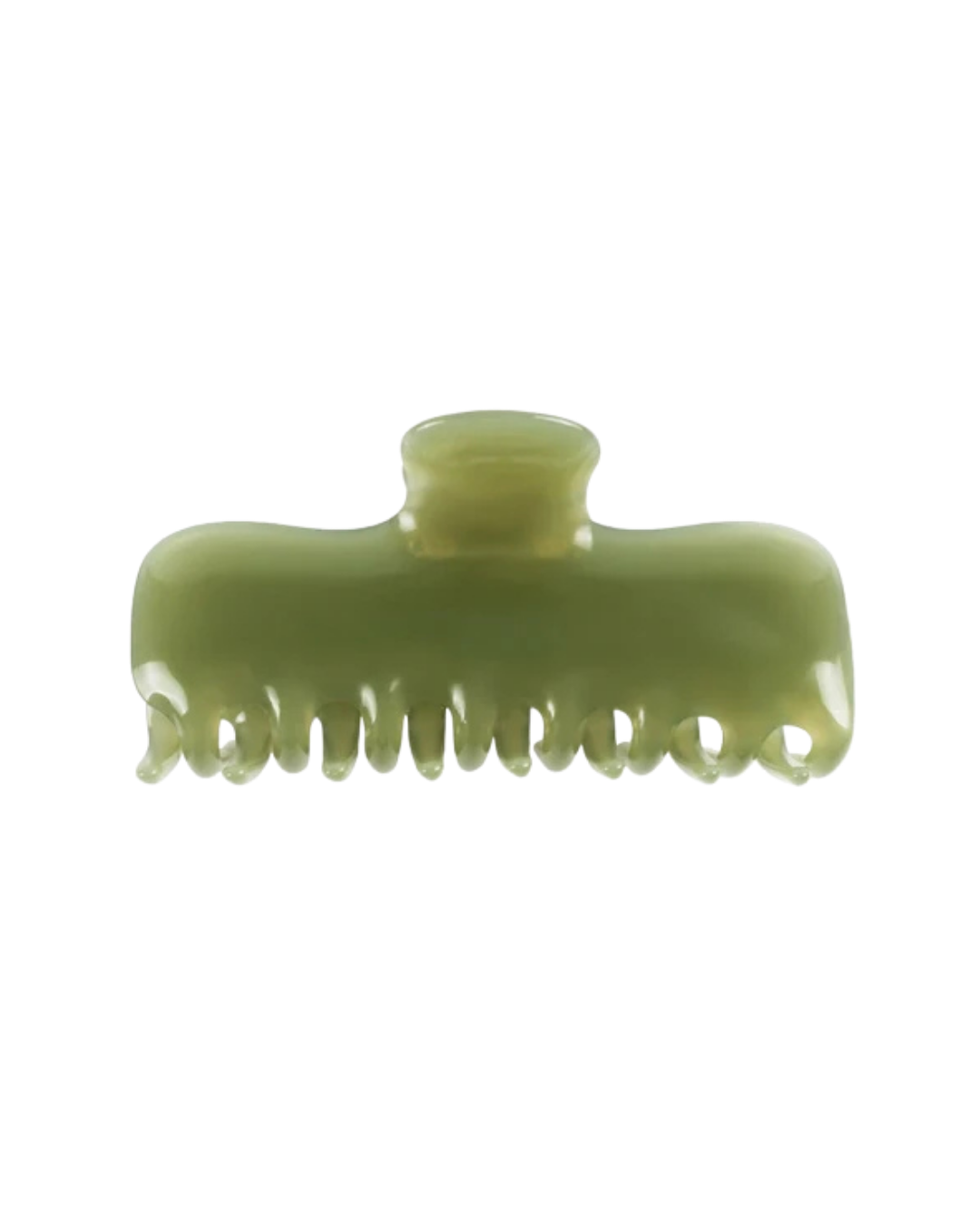 Sage Green Jelly Claw Clip