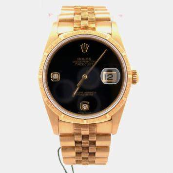 Datejust 16248 Black Yellow Go