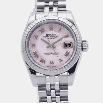 Datejust Pink Shell 18K White 