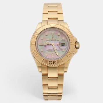 Mother of Pearl 18k Yellow Gol