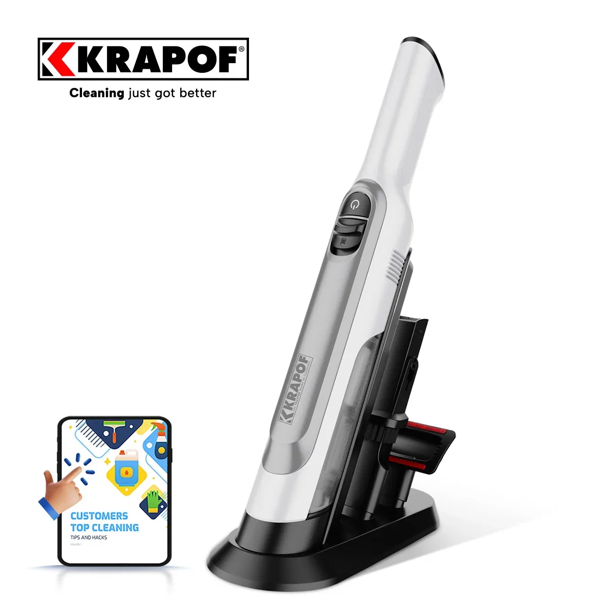 Image of Portable Mini Plus Handy Cordless Car Vacuum Cleaner