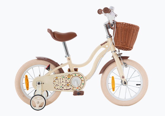 14 Inch Star Girl Bike with Wicker Basket