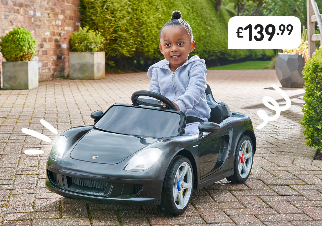 Porsche Carrera GT Car 12V Electric Ride On Black