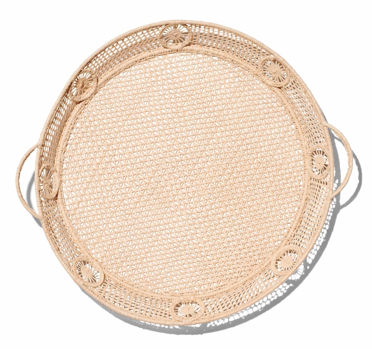 RAFFIA ROUND TRAY
