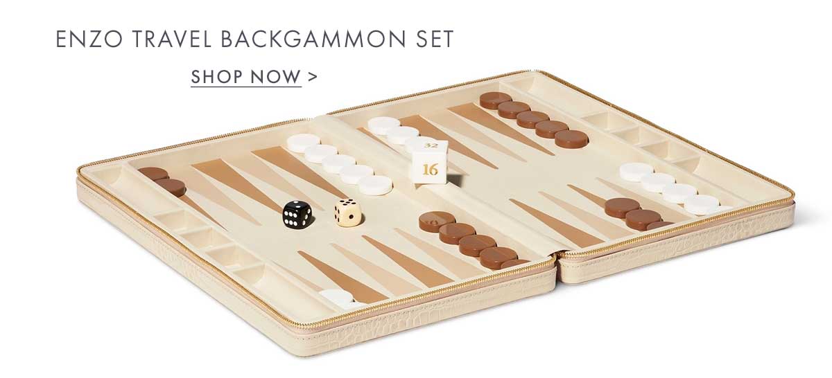 Enzo Travel Backgammon Set