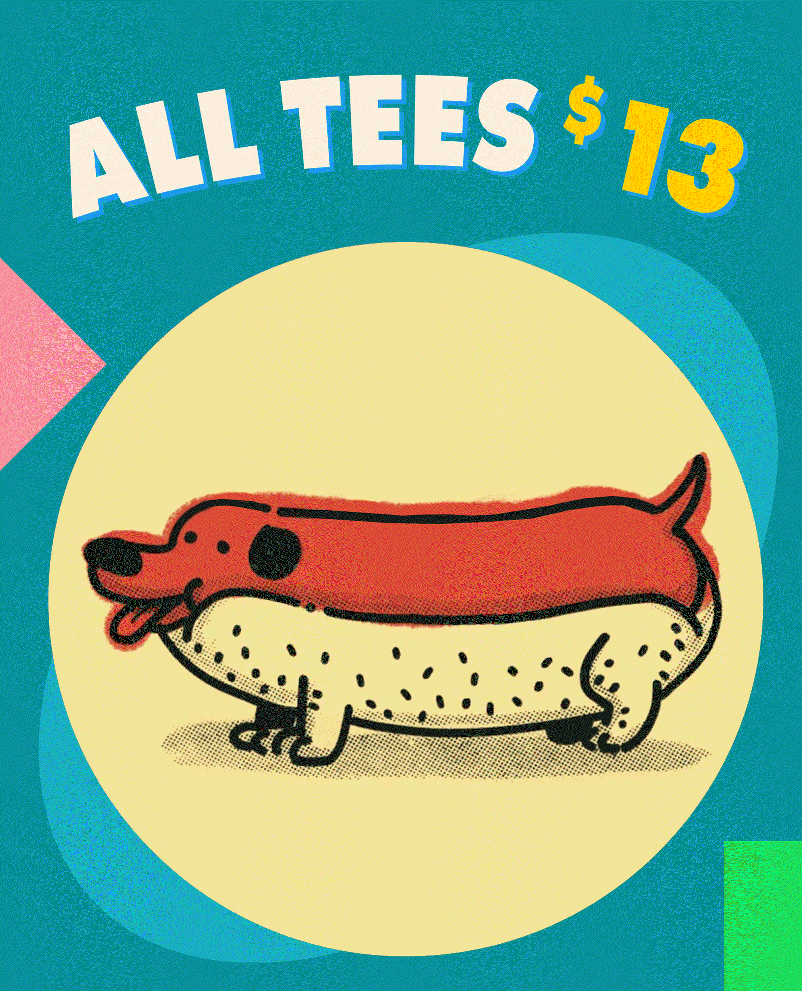 $13 Tees + up to 50% off everything
