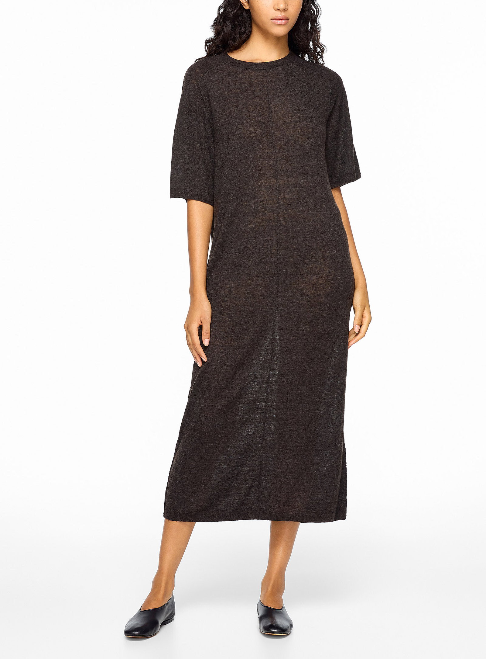 Judy fine-knit midi dress