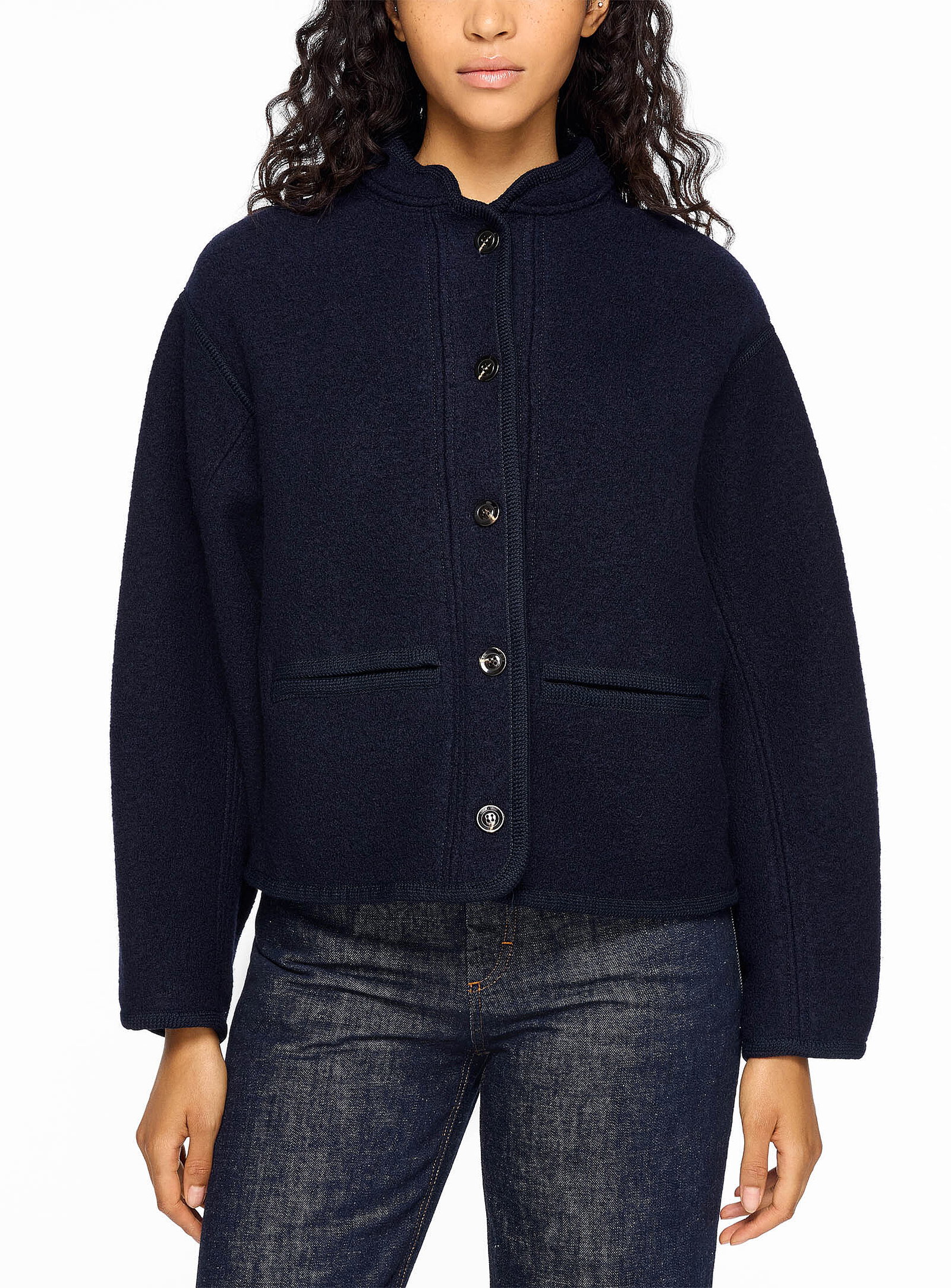 Olympe boiled wool jacket
