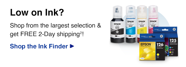 Low on Ink? Shop from the largest selection and get FREE 2-Day Shipping! 2