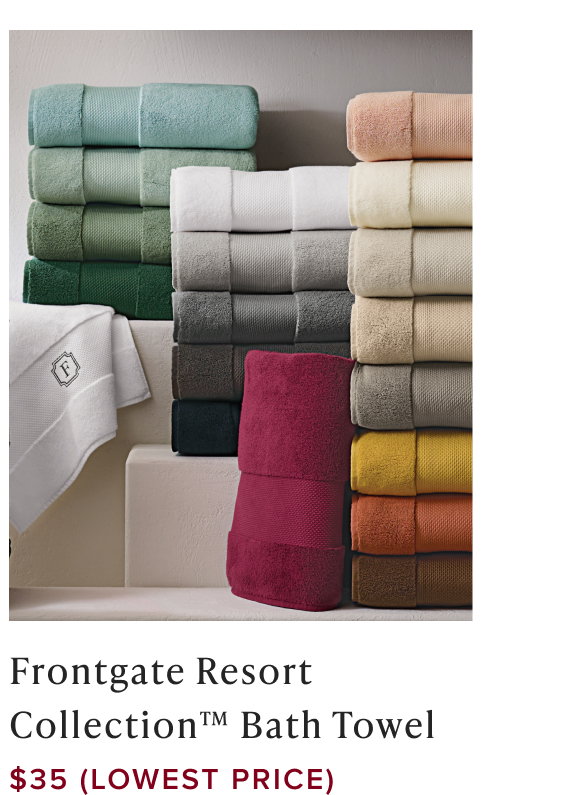 Shop $35 Frontgate Resort Collection Bath Towel