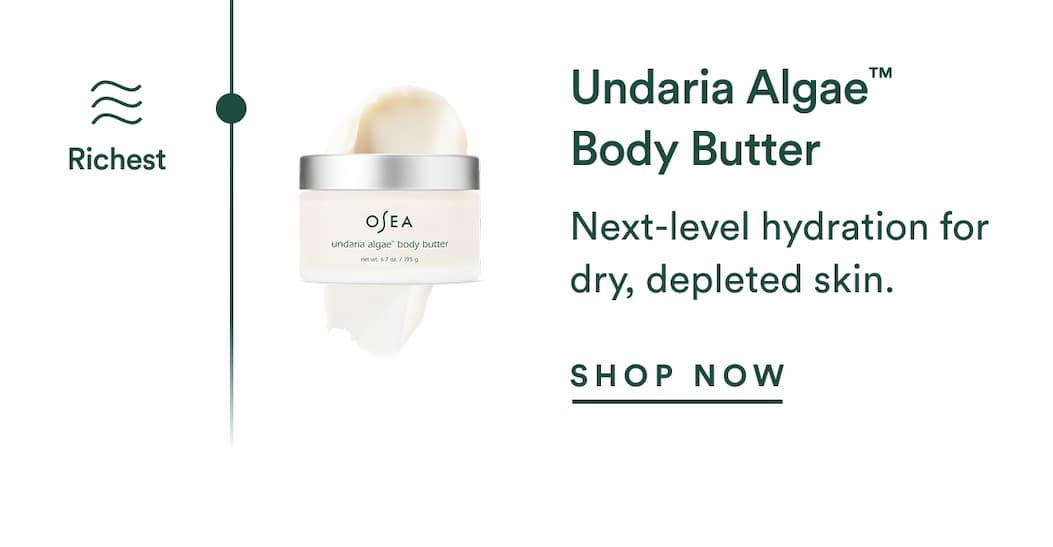 Undaria Algae™ Body Butter: Next-level hydration for dry, depleted skin.
