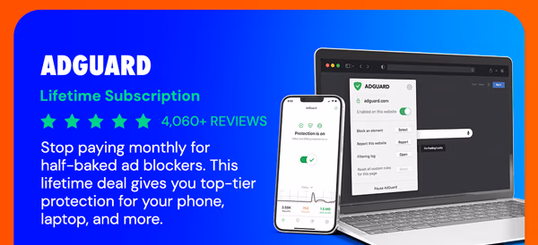 AdGuard Family or Personal Plan: Lifetime Subscription