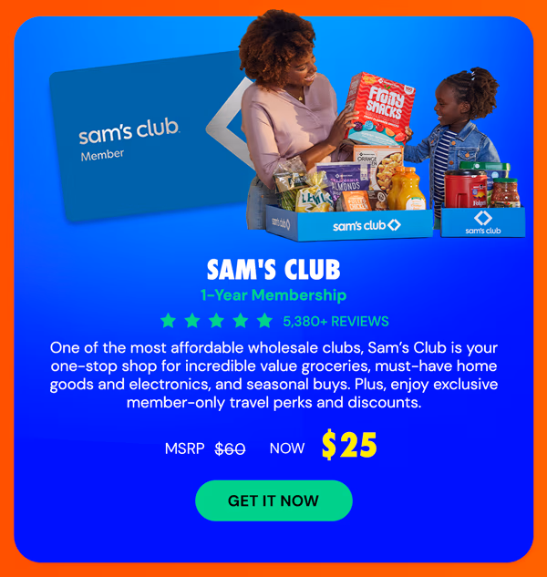 Sam's Club 1-Year Membership with Auto-Renew!