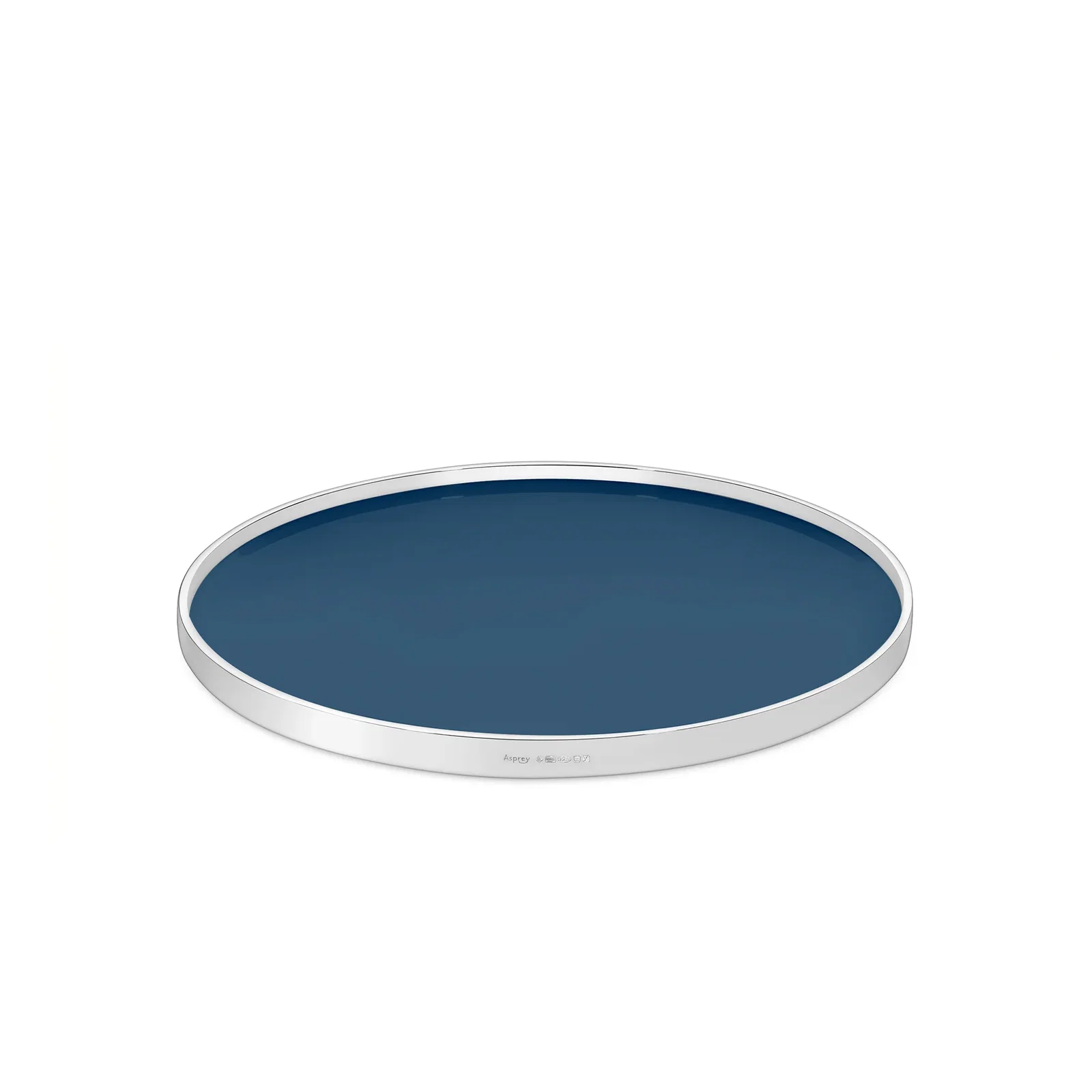 Image of Round Tray in Sterling Silver & Formica®, 10.5"